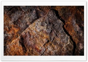 Rust Colors and Texture of Volcanic Rock 4K UHD Wallpaper for Widescreen and UltraWide Desktop, UltraHD TV, Smartphone, Tablet