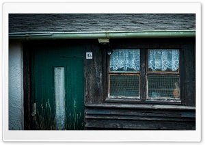 Rustic Cabin Window and Door Ultra HD Wallpaper for 4K UHD Widescreen Desktop, Lockscreen, Screensaver, TV, Tablet, Smartphone