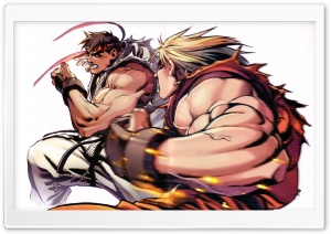 Ryu vs. Ken Ultra HD Wallpaper for 4K UHD Widescreen desktop, tablet & smartphone