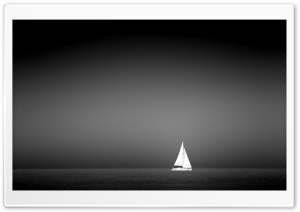 Sailboat On The Sea Ultra HD Wallpaper for 4K UHD Widescreen desktop, tablet & smartphone