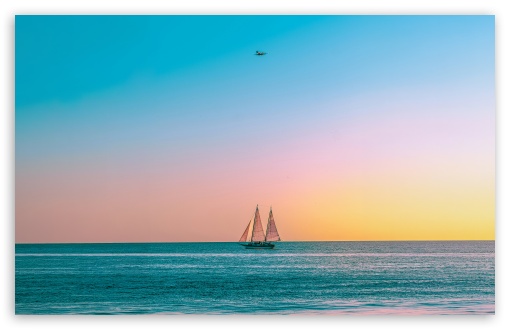 Sailing Ship on the Sea UltraHD Wallpaper for UHD 16:9 ; HD 16:9 ; UltraWide 21:9 24:10 32:9 32:10 ; Widescreen 16:10 ; Tablet 1:1 ; Mobile 9:16 9:19.5 9:20 9:21 9:22 ; Dual 16:10 16:9 ; Triple 16:10 16:9 ;