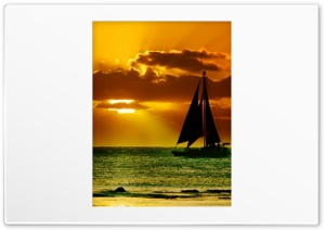 Sailing Sunset 4K UHD Wallpaper for Widescreen and UltraWide Desktop, UltraHD TV, Smartphone, Tablet