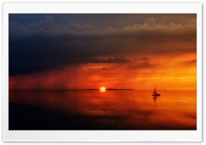 Sailing Trip, Sunset Background Ultra HD Wallpaper for 4K UHD Widescreen desktop, tablet & smartphone