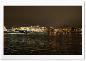 Saint Petersburg River Night View Ultra HD Wallpaper for 4K UHD Widescreen desktop, tablet & smartphone