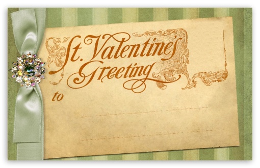 Saint Valentine Greetings - Vintage UltraHD Wallpaper for HD 16:9 ; Widescreen 16:10 5:3 ; Fullscreen 4:3 5:4 3:2 ; Tablet 1:1 ;