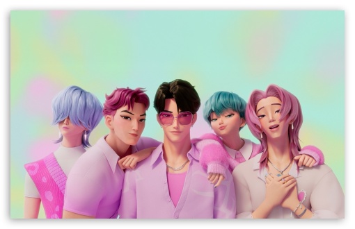 Saja Boys KPop Demon Hunters UltraHD Wallpaper for UHD 16:9 ; HD 16:9 ; UltraWide 21:9 24:10 32:9 32:10 ; Widescreen 16:10 ; Tablet 1:1 ; Mobile 9:16 ; Dual 16:10 16:9 ;