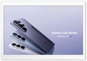 Samsung Galaxy S26 Series Smartphone 4K UHD Wallpaper for Widescreen and UltraWide Desktop, UltraHD TV, Smartphone, Tablet