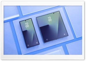 Samsung Galaxy Z Fold7 and Z Flip7 Foldable Smartphones 4K UHD Wallpaper for Widescreen and UltraWide Desktop, UltraHD TV, Smartphone, Tablet