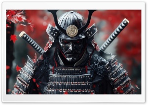 Samurai Warrior Artwork 4K UHD Wallpaper for Widescreen and UltraWide Desktop, UltraHD TV, Smartphone, Tablet