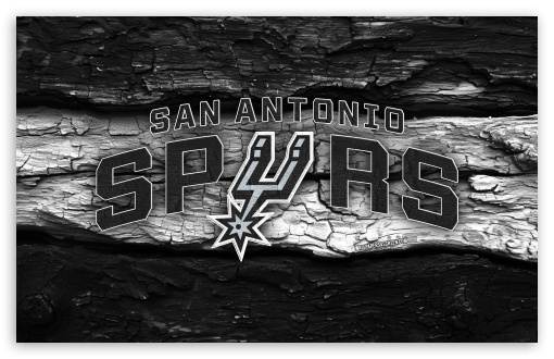 San Antonio Spurs Wooden Logo UltraHD Wallpaper for Widescreen 16:10 ;