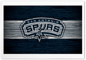 San Antonio Spurs Wooden Logo 4K UHD Wallpaper for Widescreen and UltraWide Desktop, UltraHD TV, Smartphone, Tablet