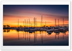 San Diego Harbor Sunset Ultra HD Wallpaper for 4K UHD Widescreen desktop, tablet & smartphone