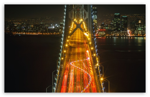 San Francisco Bridge by Night UltraHD Wallpaper for UHD 16:9 ; HD 16:9 ; UltraWide 21:9 24:10 ; Widescreen 16:10 5:3 ; Fullscreen 4:3 5:4 3:2 ; Tablet 1:1 ; Mobile 9:16 9:19.5 9:20 9:21 9:22 10:16 2:3 3:5 3:4 ;