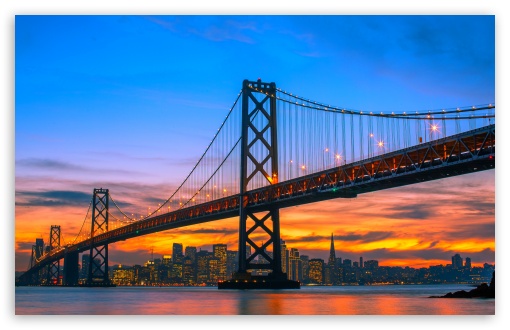 San Francisco Bridge Sunset UltraHD Wallpaper for UHD 16:9 ; HD 16:9 ; UltraWide 21:9 24:10 ; Widescreen 16:10 5:3 ; Fullscreen 4:3 5:4 3:2 ; Tablet 1:1 ; Mobile 9:16 9:19.5 9:20 9:21 9:22 10:16 2:3 3:5 3:4 ;