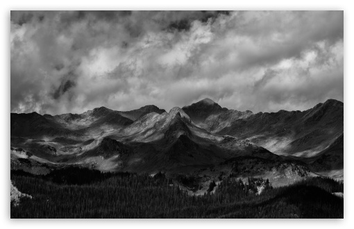 San Juan Mountains Panoramic View Black and White UltraHD Wallpaper for UHD 16:9 ; HD 16:9 ; UltraWide 21:9 24:10 32:9 32:10 ; Widescreen 16:10 ; Fullscreen 3:2 ; Tablet 1:1 ; Mobile 9:16 9:19.5 9:20 9:21 9:22 ; Dual 16:10 16:9 ;