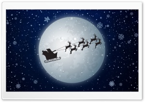 Santa Claus Christmas Eve Ultra HD Wallpaper for 4K UHD Widescreen desktop, tablet & smartphone