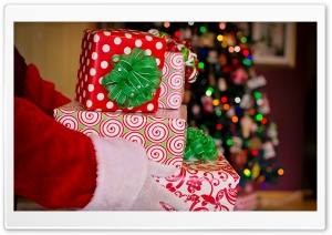 Santa Claus Gifts, Christmas Ultra HD Wallpaper for 4K UHD Widescreen desktop, tablet & smartphone