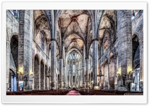 Santa Maria del Mar Barcelona, Catalonia Ultra HD Wallpaper for 4K UHD Widescreen desktop, tablet & smartphone