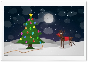 Santa's Reindeer Ultra HD Wallpaper for 4K UHD Widescreen desktop, tablet & smartphone