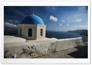 Santorini Church Ultra HD Wallpaper for 4K UHD Widescreen desktop, tablet & smartphone