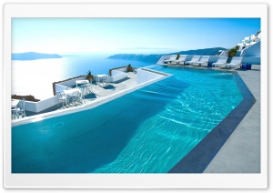 Santorini Hotel Ultra HD Wallpaper for 4K UHD Widescreen desktop, tablet & smartphone
