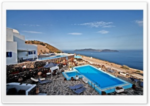 Santorini View Ultra HD Wallpaper for 4K UHD Widescreen desktop, tablet & smartphone