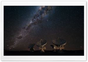 Satellite Array Night Ultra HD Wallpaper for 4K UHD Widescreen desktop, tablet & smartphone
