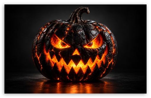 Scary Pumpkin UltraHD Wallpaper for Widescreen 16:10 ;
