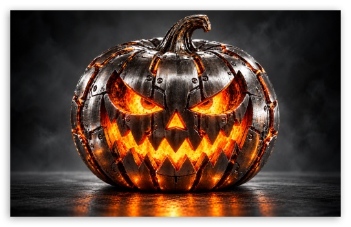 Scary Pumpkin UltraHD Wallpaper for Widescreen 16:10 ;