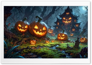 Scary Spooky Halloween 4K UHD Wallpaper for Widescreen and UltraWide Desktop, UltraHD TV, Smartphone, Tablet