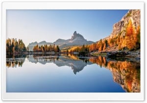 Scenic Autumn Landscape by the Lake 4K UHD Wallpaper for Widescreen and UltraWide Desktop, UltraHD TV, Smartphone, Tablet