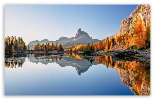 Scenic Autumn Landscape by the Lake UltraHD Wallpaper for UHD 16:9 ; HD 16:9 ; UltraWide 21:9 24:10 32:9 32:10 ; Widescreen 16:10 ; Tablet 1:1 ; Mobile 9:16 9:19.5 9:20 ; Dual 16:10 16:9 ; Triple 16:10 16:9 ;
