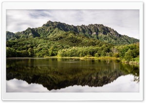 Scenic, Kagami ike, Pond, Lake, Mount Togakushi, Reflection, Japan 4K UHD Wallpaper for Widescreen and UltraWide Desktop, UltraHD TV, Smartphone, Tablet