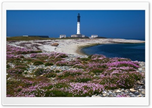 Scenic Lighthouse Beach Nature 4K UHD Wallpaper for Widescreen and UltraWide Desktop, UltraHD TV, Smartphone, Tablet