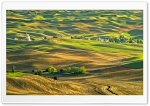 Scenic Palouse Hills from Steptoe Butte 4K UHD Wallpaper for Widescreen and UltraWide Desktop, UltraHD TV, Smartphone, Tablet