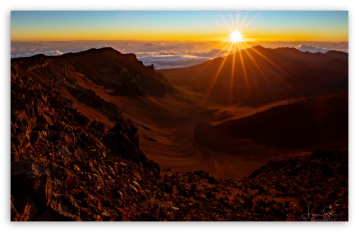 Scenic Viewpoint, Sunrise, Haleakala, Volcano, Hawaii, Maui UltraHD Wallpaper for Widescreen 16:10 ; Fullscreen 4:3 5:4 3:2 ; Tablet 1:1 ;