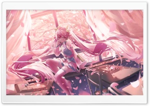 School Girl Class Spring Anime Ultra HD Wallpaper for 4K UHD Widescreen desktop, tablet & smartphone