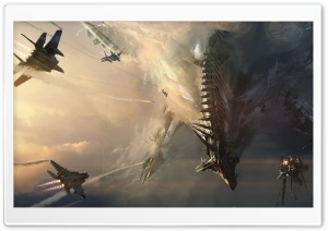 Sci-Fi Dragon Ultra HD Wallpaper for 4K UHD Widescreen desktop, tablet & smartphone