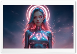 Sci Fi Elf Girl 4K UHD Wallpaper for Widescreen and UltraWide Desktop, UltraHD TV, Smartphone, Tablet