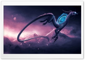 Science Fiction Dragon Ultra HD Wallpaper for 4K UHD Widescreen desktop, tablet & smartphone