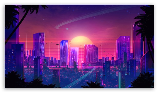 Desktop Background Wallpaper, Synthwave, Retro, 1080p/1440p/4k