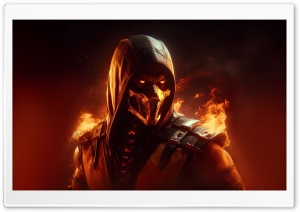 Scorpion Fire Warrior Ultra HD Wallpaper for 4K UHD Widescreen Desktop, Lockscreen, Screensaver, TV, Tablet, Smartphone