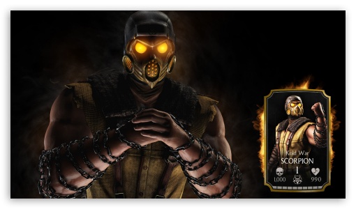 Scorpion Mortal Kombat X Game UltraHD Wallpaper for HD 16:9 ;