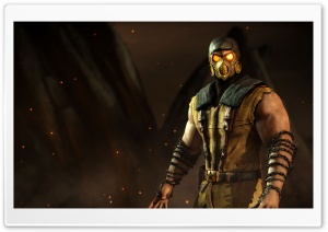 Scorpion, Mortal Kombat X game Ultra HD Wallpaper for 4K UHD Widescreen desktop, tablet & smartphone