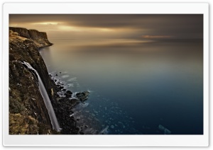 Scotland Coast Waterfall Ultra HD Wallpaper for 4K UHD Widescreen desktop, tablet & smartphone