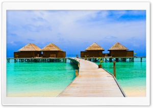 Sea Bungalows Ultra HD Wallpaper for 4K UHD Widescreen desktop, tablet & smartphone