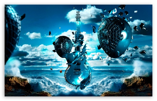 sea music UltraHD Wallpaper for Widescreen 16:10 ;