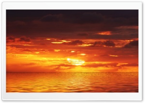 Sea Sunset Ultra HD Wallpaper for 4K UHD Widescreen desktop, tablet & smartphone