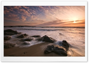 Sea Sunset, Long Exposure Ultra HD Wallpaper for 4K UHD Widescreen desktop, tablet & smartphone