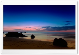 Seascape At Dusk Ultra HD Wallpaper for 4K UHD Widescreen desktop, tablet & smartphone